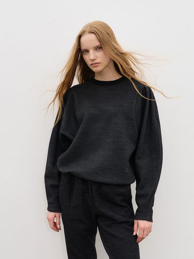 MOAT Puff String Sweatshirt_Mold Gray