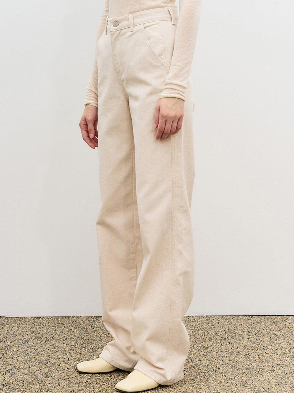 MOAT Semi Wide Denim Pants