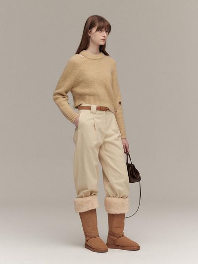 MOAT UNBALANCE SLIT PULLOVER
