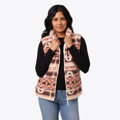Mobile Warming Mobile Warming Upland Printed Heated High-Pile Fleece Vest