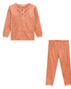 Mocha Mocha Ribbed Velour 2 Piece Long Sleeve and Pants Set - 1