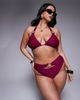 Moda Minx Curve Moda Minx Curve bikini bottom with gold hardware detail in berry-Red - 3