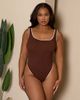 Moda Minx Curve Moda Minx Curve contrast binding swimsuit in brown - 1