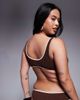 Moda Minx Curve Moda Minx Curve scoop bikini top in brown with contrast almond binding - 4