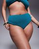 Moda Minx Curve Moda Minx Curve scrunch brazilian bikini bottom in teal-Blue - 3