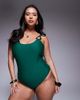 Moda Minx Curve Moda Minx Curve swimsuit with gold hardware detail in green - 4