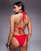 Moda Minx Moda Minx amore triangle bikini top with molten hardware details in red - 3