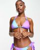 Moda Minx Moda Minx Amour crystal bikini top in lilac ombre-Purple - 4
