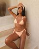 Moda Minx Moda Minx Amour crystal triangle bikini top in peach-Orange - 2