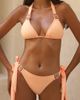 Moda Minx Moda Minx Amour crystal triangle bikini top in peach-Orange - 3