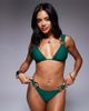 Moda Minx Moda Minx bikini bottom with shell detail in dark green - 2