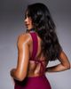 Moda Minx Moda Minx bikini top with shell detail in berry-Red - 2