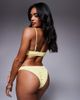Moda Minx Moda Minx scrunch bikini bottom in butter yellow - 2
