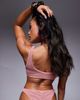 Moda Minx Moda Minx scrunch knot front bikini top in clay pink - 2