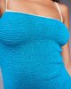 Moda Minx Moda Minx scrunch scoop back mini dress in teal with contrast piping-Blue - 3
