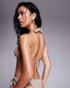 Moda Minx Moda Minx triangle bikini top with shell detail in stone-Neutral - 4