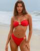 Moda Minx Moda Minx x Agnes Pimentel brazilian bikini bottoms with starfish detail in red - 1