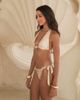 Moda Minx Moda Minx x Alejandra Vidal halterneck bikini top with shell detail in rose gold - 3