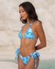 Moda Minx Moda Minx x Alejandra Vidal Mykonos print triangle bikini top in blue - 2