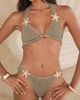 Moda Minx Moda Minx x Alejandra Vidal scrunch starfish bikini bottom in stone-Neutral - 3