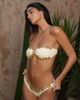 Moda Minx Moda Minx x Zoe Servini bandeau bikini top with jewel trim in vanilla-White - 4