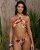 Moda Minx Moda Minx x Zoe Servini floral print high waisted bikini bottoms with bead detail in multi - 2
