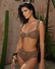 Moda Minx Moda Minx x Zoe Servini glitter bralet bikini top in taupe-Neutral - 4