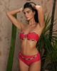 Moda Minx Moda Minx X Zoe Servini high waisted bikini bottoms with faux jewel trim in red-pink - 4