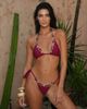 Moda Minx Moda Minx x Zoe Servini tie side bikini bottom with jewel trim in plum-Purple - 1
