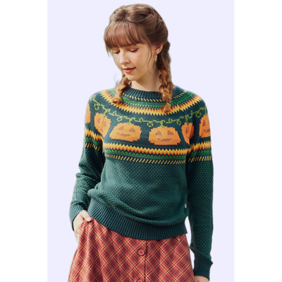 ModCloth ModCloth Give 'Em Pumpkin To Talk About Fair Isle Sweater