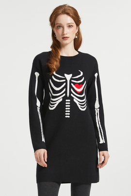 ModCloth ModCloth The Love Remains Halloween Sweater Dress
