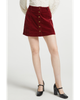 ModCloth ModCloth Vogue on Vinyl Button Front Corduroy Skirt - 1