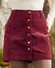 ModCloth ModCloth Vogue on Vinyl Button Front Corduroy Skirt - 2