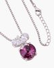 Modenaire Modenaire Amethyst Round Butterfly Accent Pendant Necklace - 2