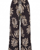 Modenaire Modenaire Botanical Print Wide Leg Pants with Drawstring Waist and Side Pockets - 5