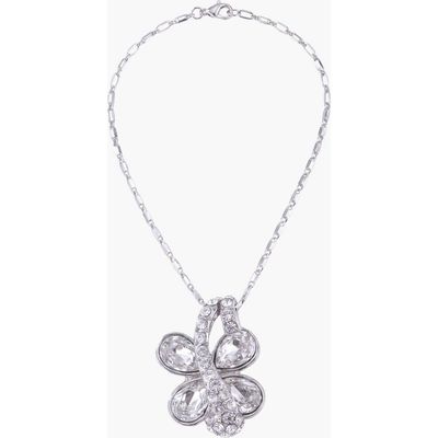 Modenaire Modenaire Butterfly Crystal Drop Pendant Necklace