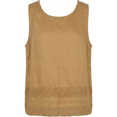 Modenaire Modenaire Casual Sleeveless Linen Top