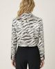 Modenaire Modenaire Cropped Leopard Print Sequin Blazer - 2