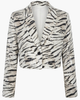 Modenaire Modenaire Cropped Leopard Print Sequin Blazer - 5