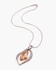 Modenaire Modenaire Crystal Open Frame Pendant Necklace - 4