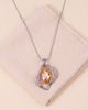 Modenaire Modenaire Crystal Open Frame Pendant Necklace - 5