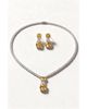 Modenaire Modenaire Crystal Pendant Necklace And Matching Drop Earring Jewelry Set - 1