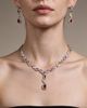 Modenaire Modenaire Crystal Teardrop Necklace And Drop Earring Set - 2