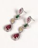 Modenaire Modenaire Crystal Teardrop Necklace And Drop Earring Set - 4
