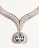 Modenaire Modenaire Crystal Teardrop Pendant Necklace And Drop Earring Set - 3