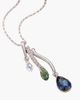 Modenaire Modenaire Crystal Trio Teardrop Pendant Necklace - 2