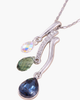 Modenaire Modenaire Crystal Trio Teardrop Pendant Necklace - 3