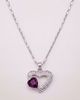 Modenaire Modenaire Double Heart Crystal Pendant Necklace - 2