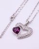 Modenaire Modenaire Double Heart Crystal Pendant Necklace - 3