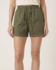 Modenaire Modenaire Eyelet Embroidered Shorts with Drawstring Waist and Scalloped Hems - 1